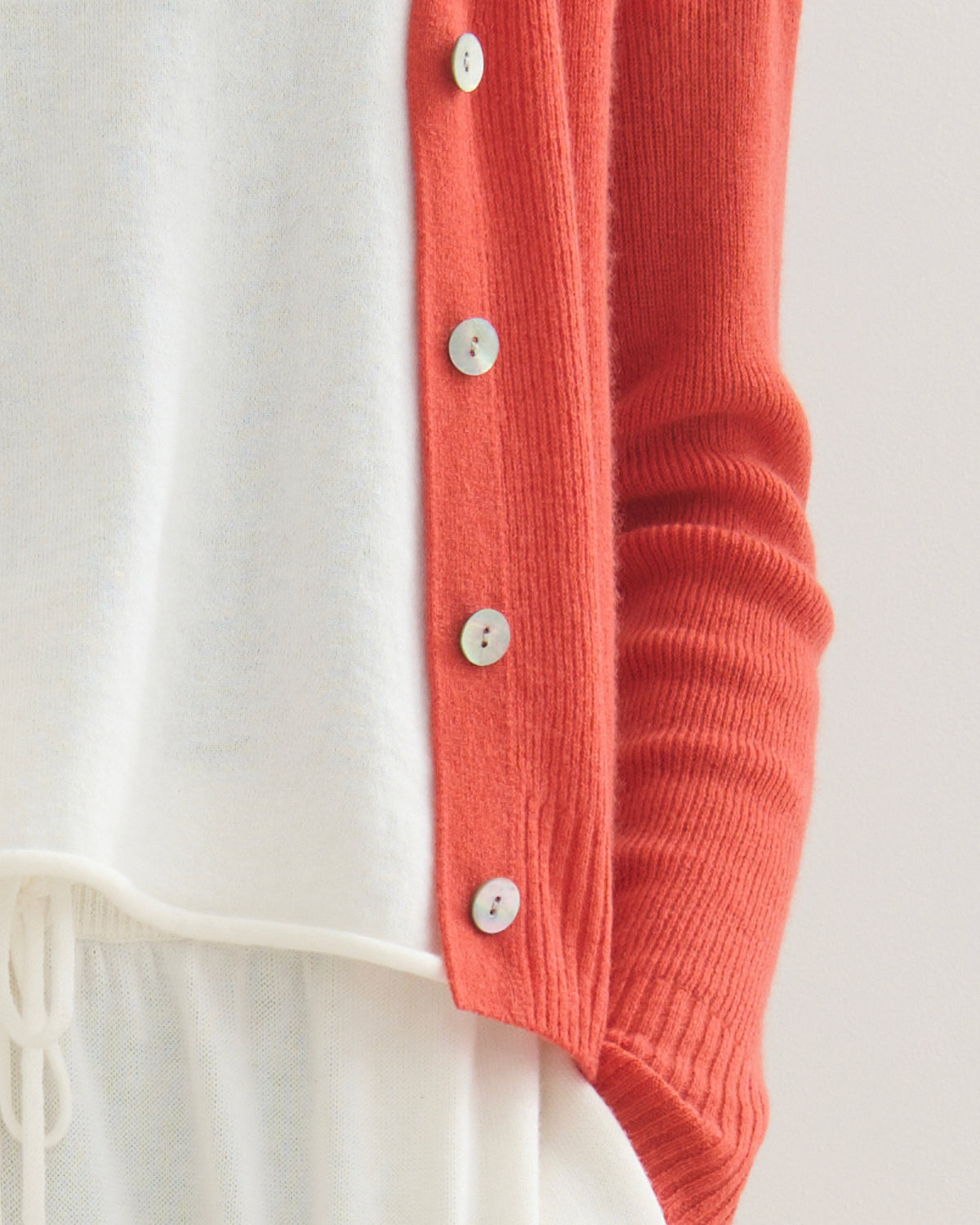 THE CLOUD V NECK CARDIGAN - GERANIUM