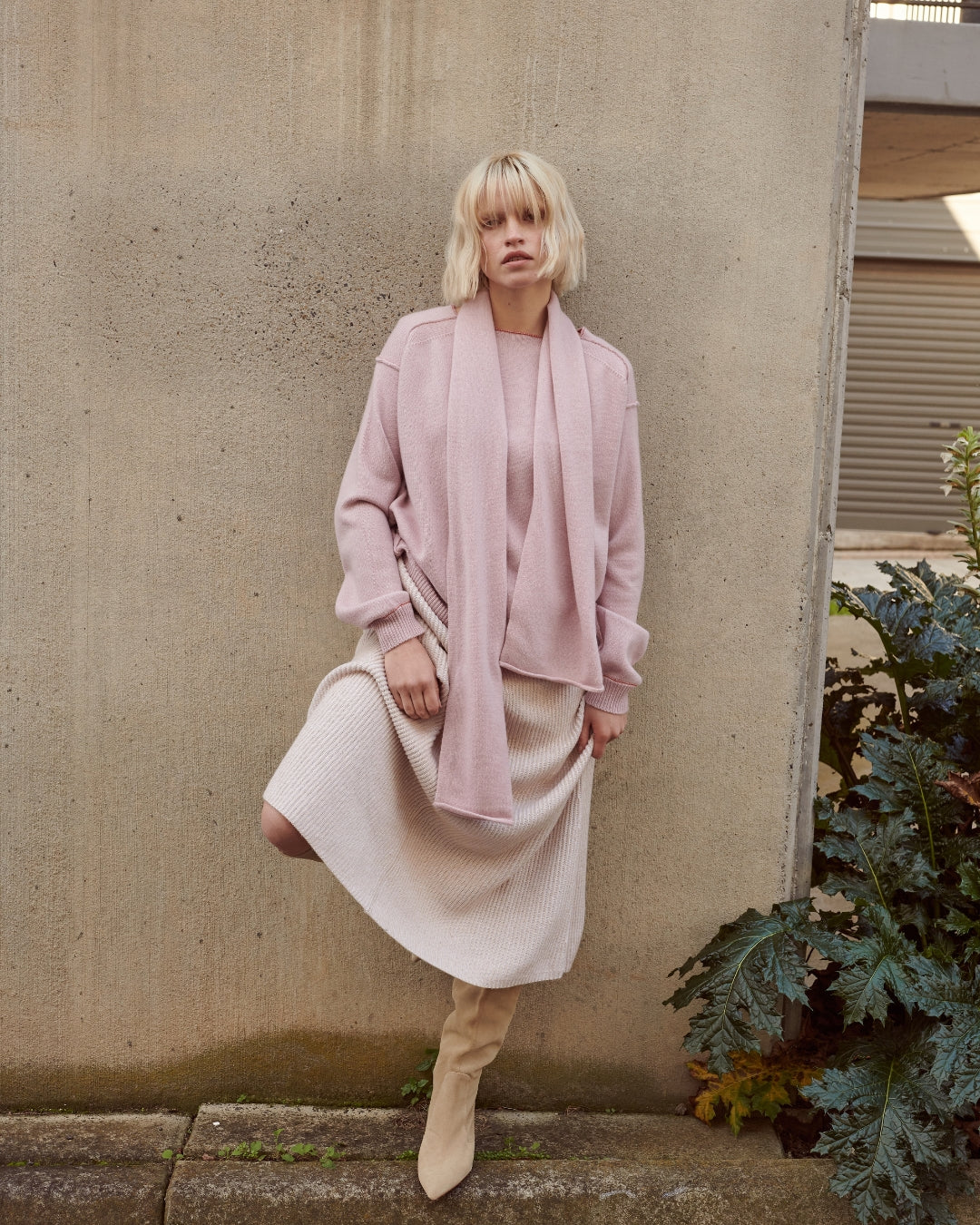 EVERYDAY CASHMERE SCARF - PINK LAKE