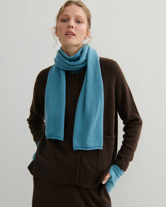 EVERYDAY CASHMERE SCARF - LAKE BLUE