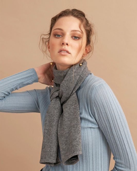 EVERYDAY CASHMERE SCARF - MID GREY