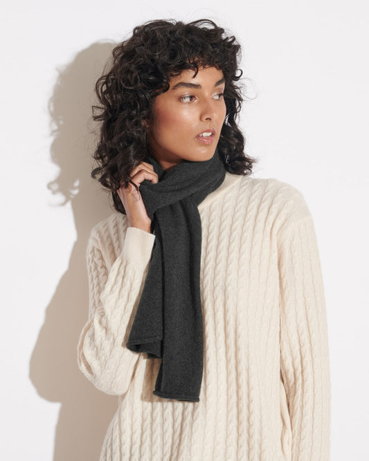 EVERYDAY CASHMERE SCARF - CHARCOAL