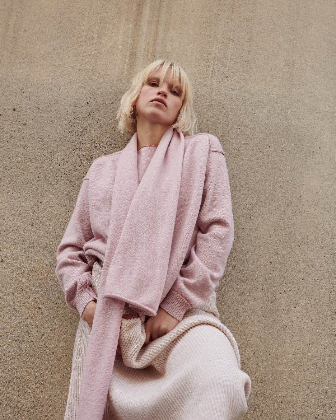 EVERYDAY CASHMERE SCARF - PINK LAKE