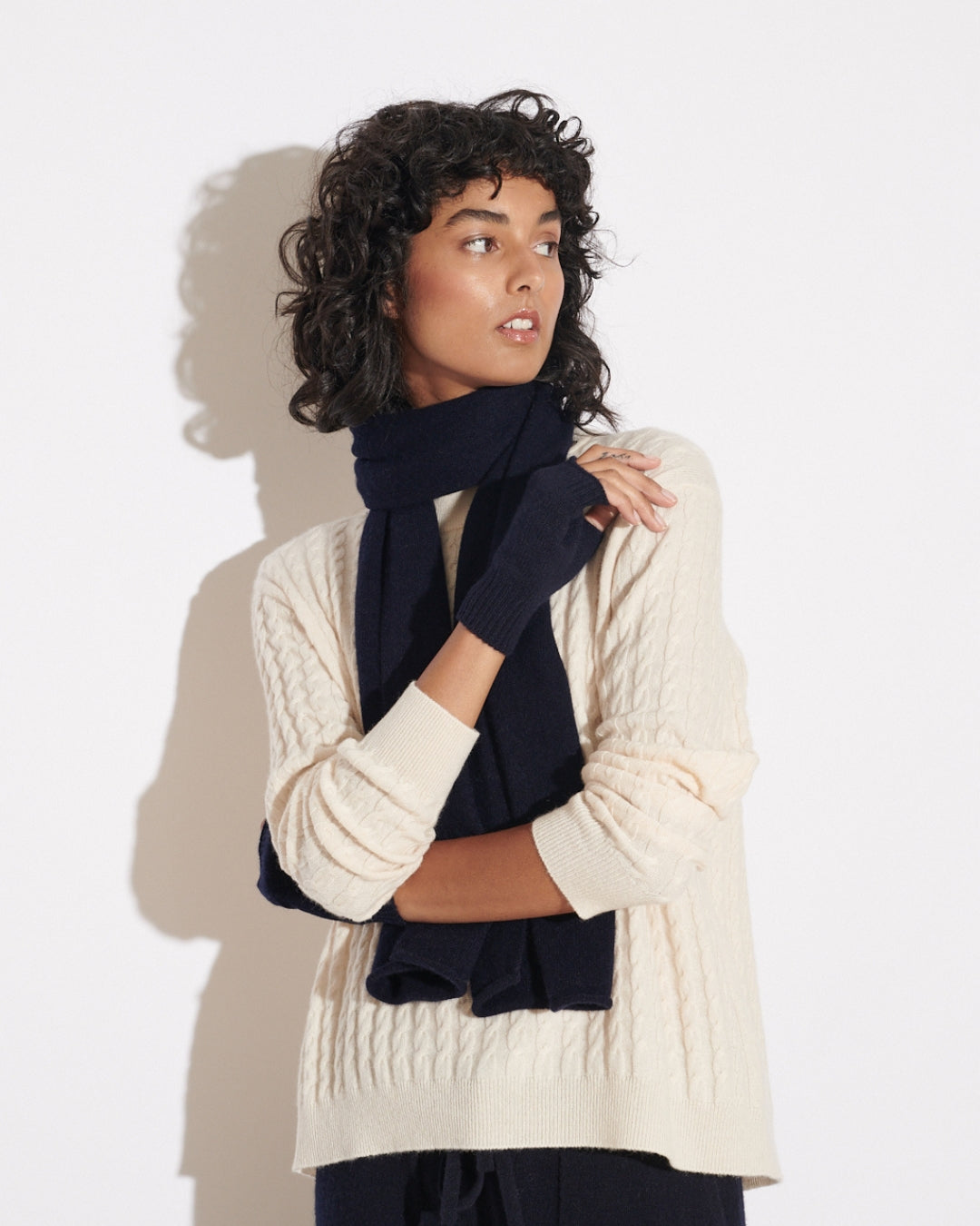 EVERYDAY CASHMERE SCARF - NAVY