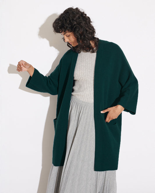 CASHMERISM ICON COAT - ESTATE GREEN
