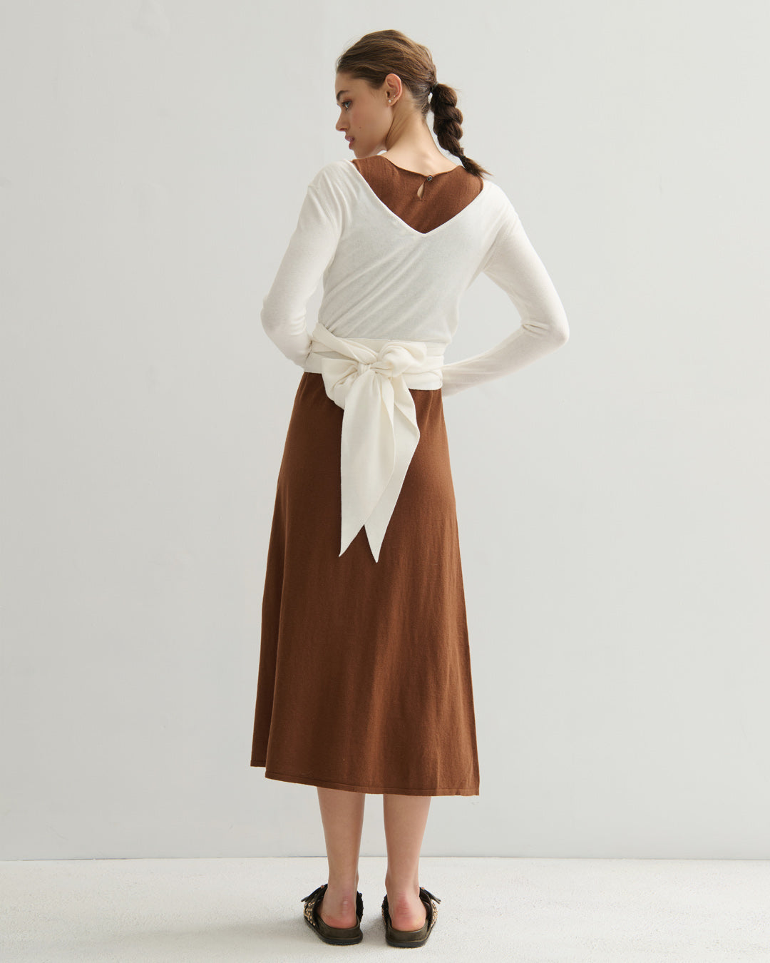GISELLE TWO-WAY WRAP TOP - PEARL WHITE