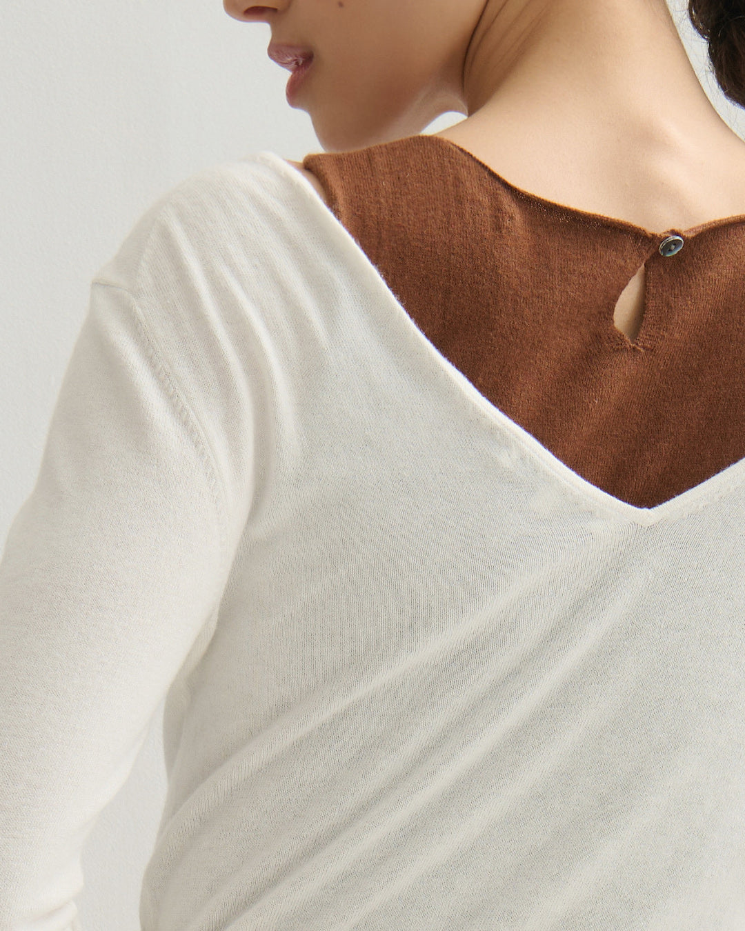 GISELLE TWO-WAY WRAP TOP - PEARL WHITE