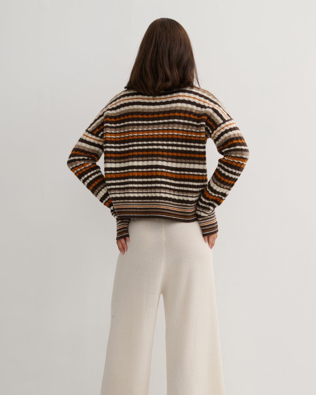 GOLDEN DUNE CREW CASHMERE PULLOVER
