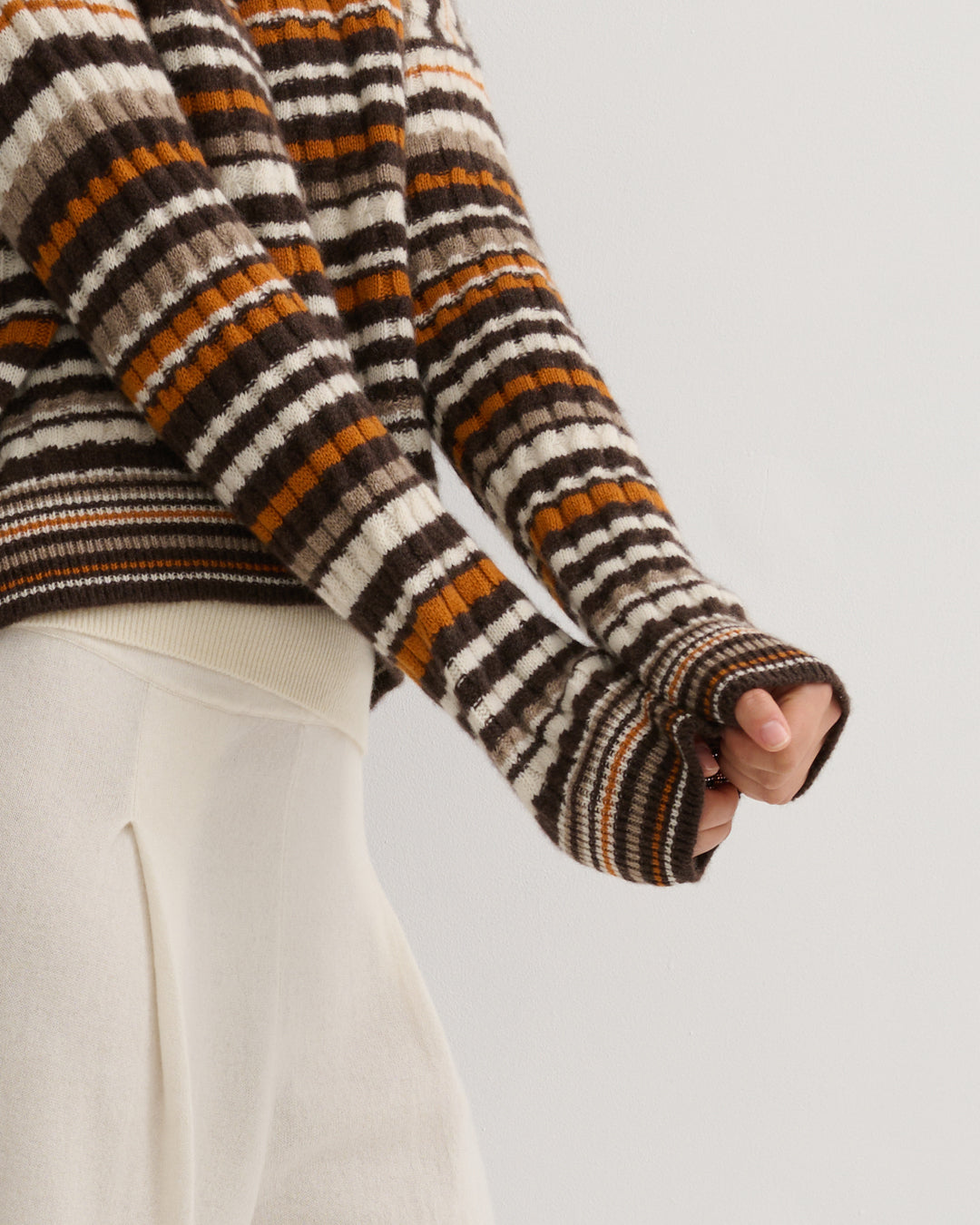 GOLDEN DUNE CREW CASHMERE PULLOVER