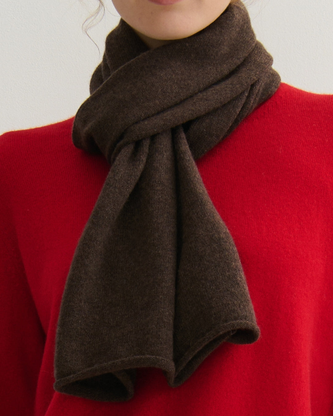 EVERYDAY CASHMERE SCARF - CHOCOLATE