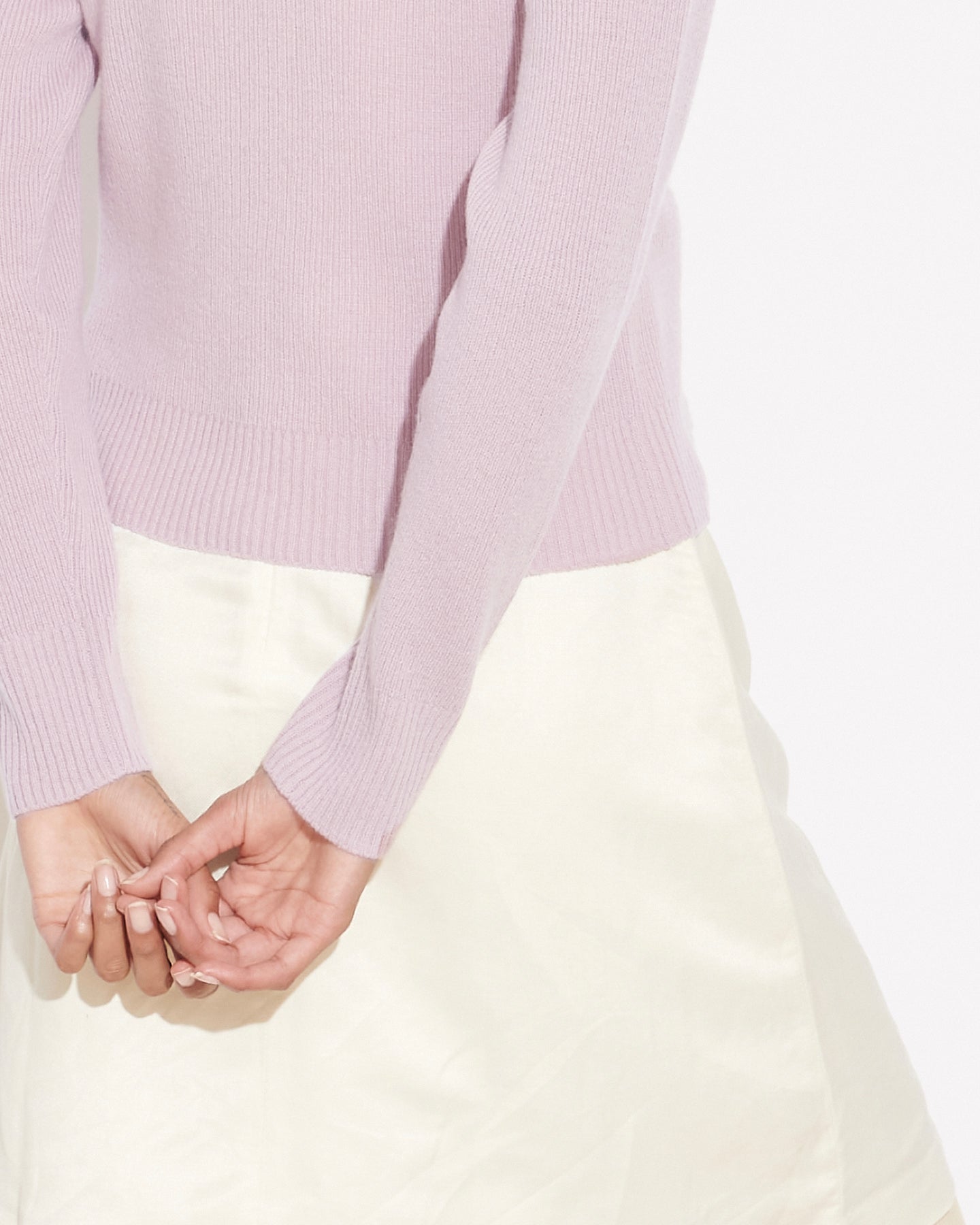 THE CLOUD V NECK CARDIGAN - LILAC MIST