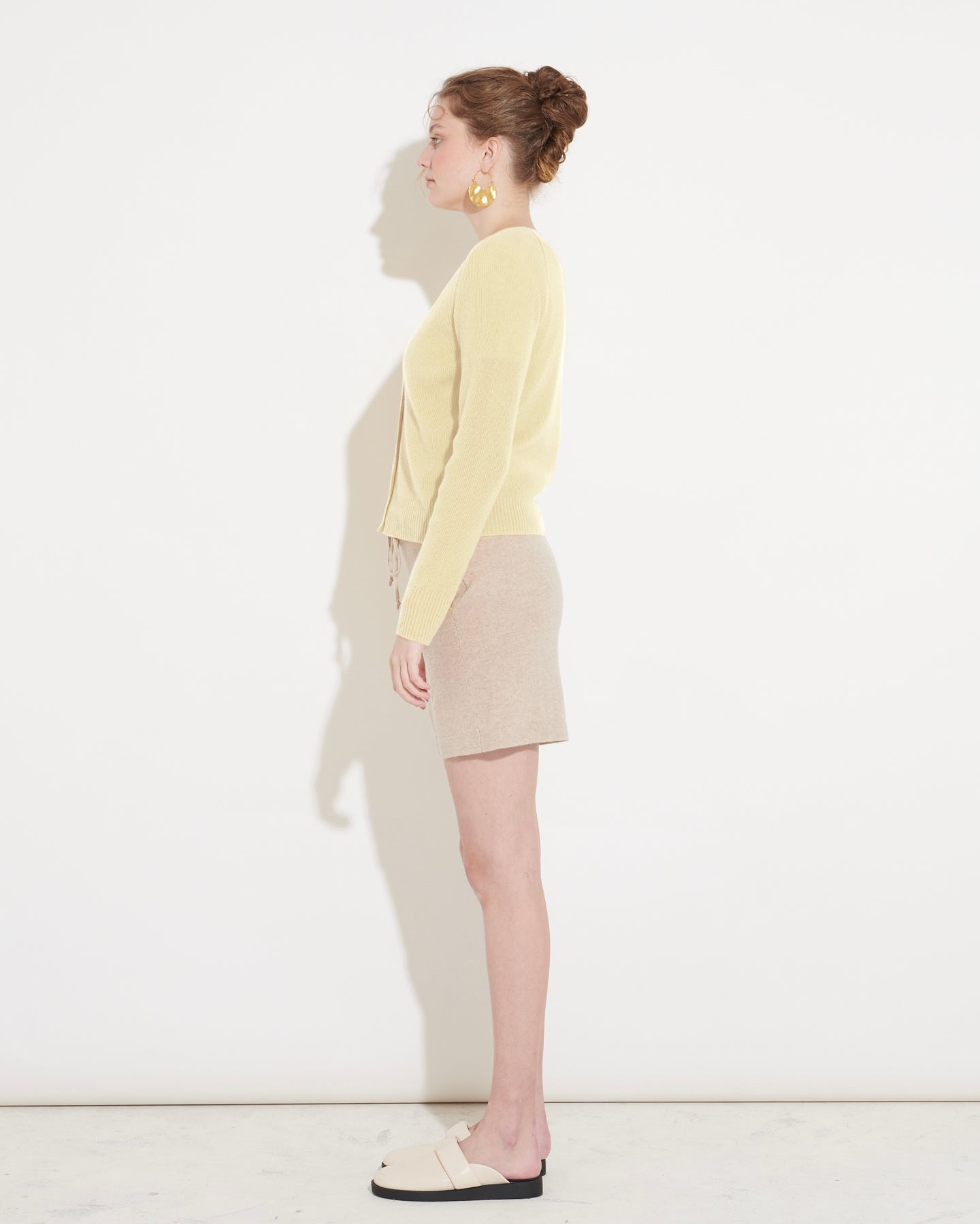 THE CLOUD V NECK CARDIGAN - PINA COLADA
