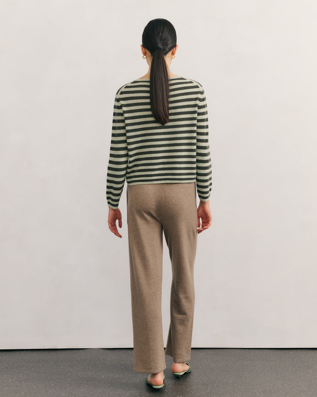LIKE A BREEZE STRIPED CARDIGAN - MINT/TEA LEAF