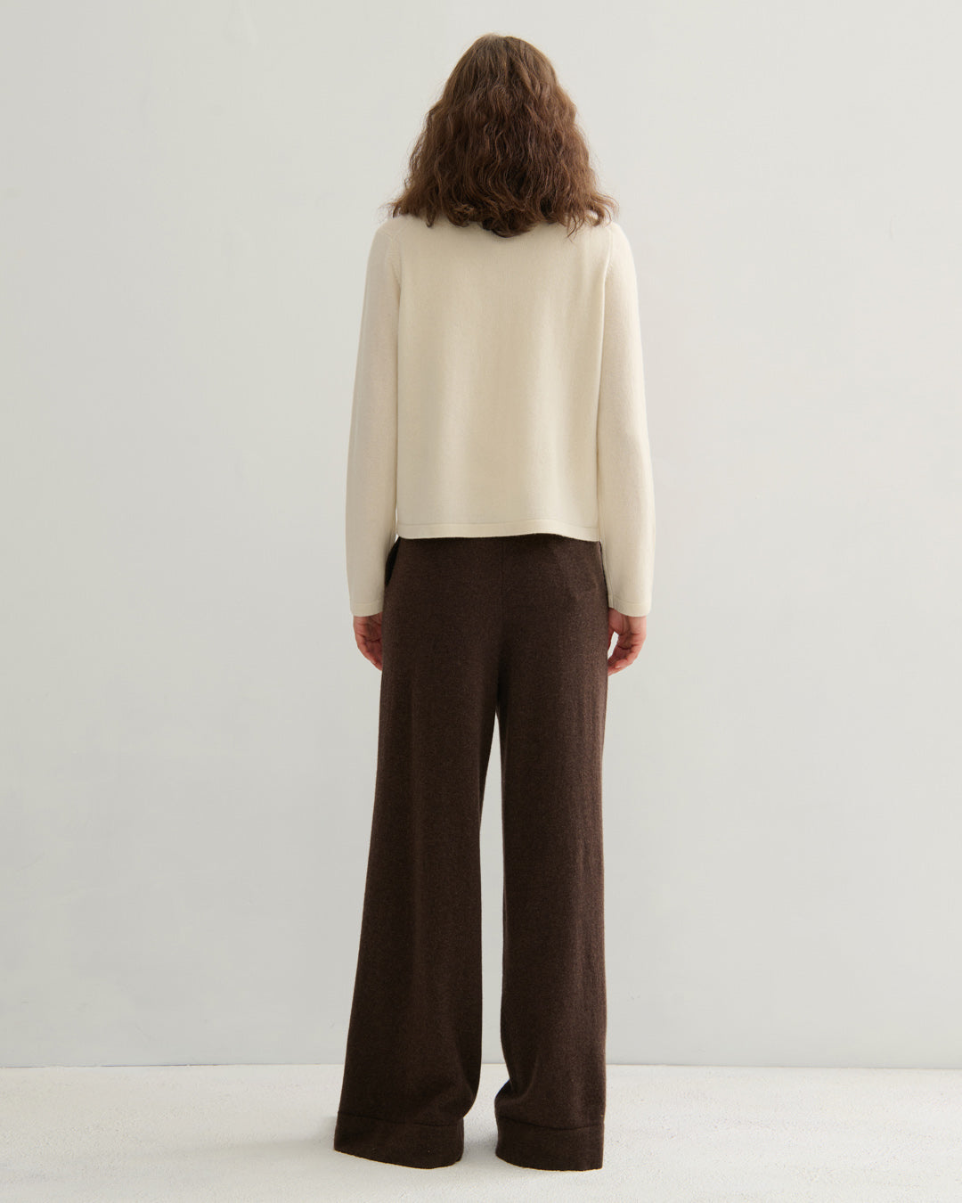 EASY DAYS CASHMERE DOUBLE BOTTON CARDIGAN - CREAM RAW