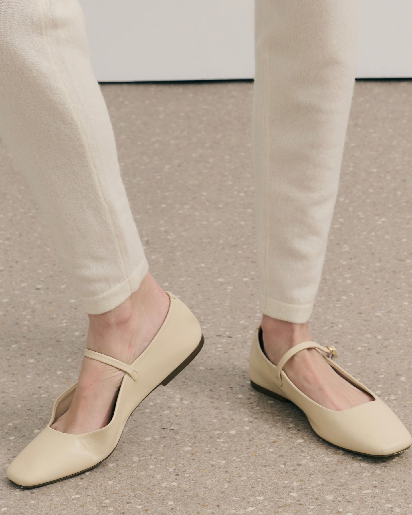 BE SPOILED CASHMERE TRACK PANTS - CREAM RAW