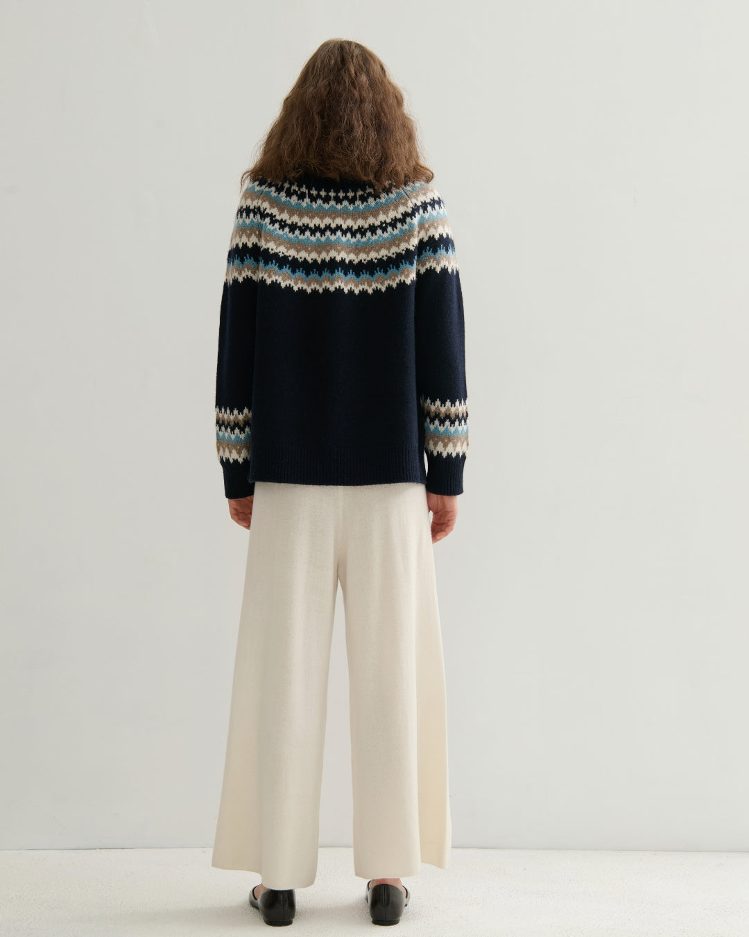 HIGHLAND CASHMERE FAIR ISLE - NAVY