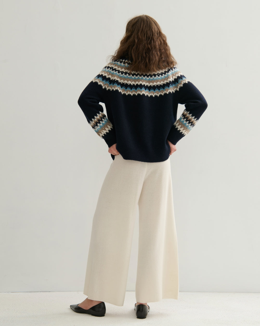 HIGHLAND CASHMERE FAIR ISLE - NAVY