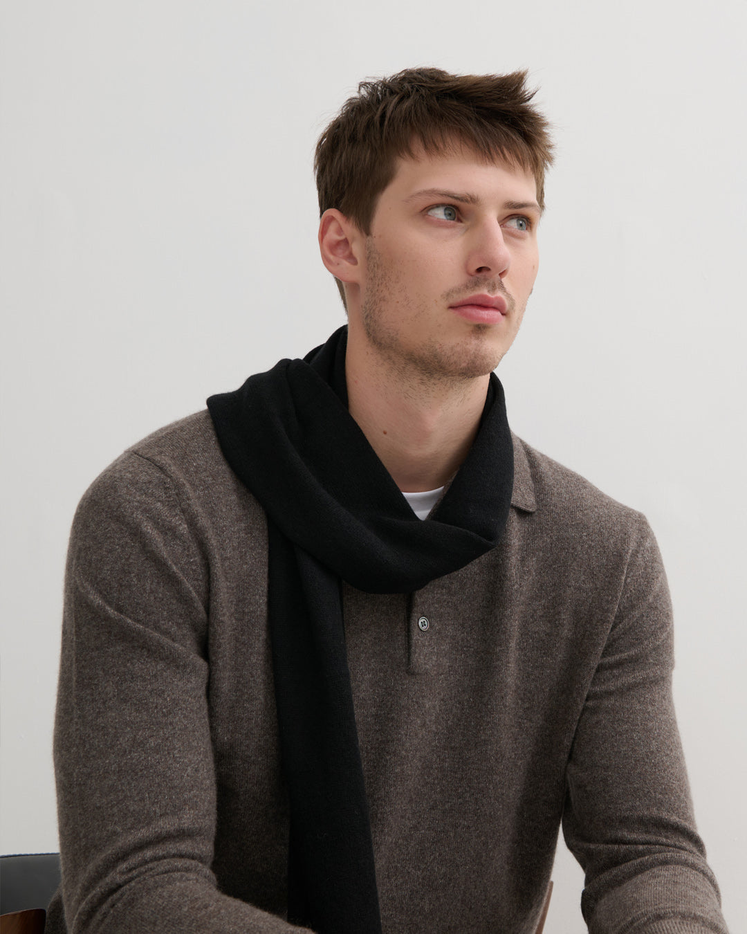 EVERYDAY CASHMERE SCARF - UNISEX - BLACK