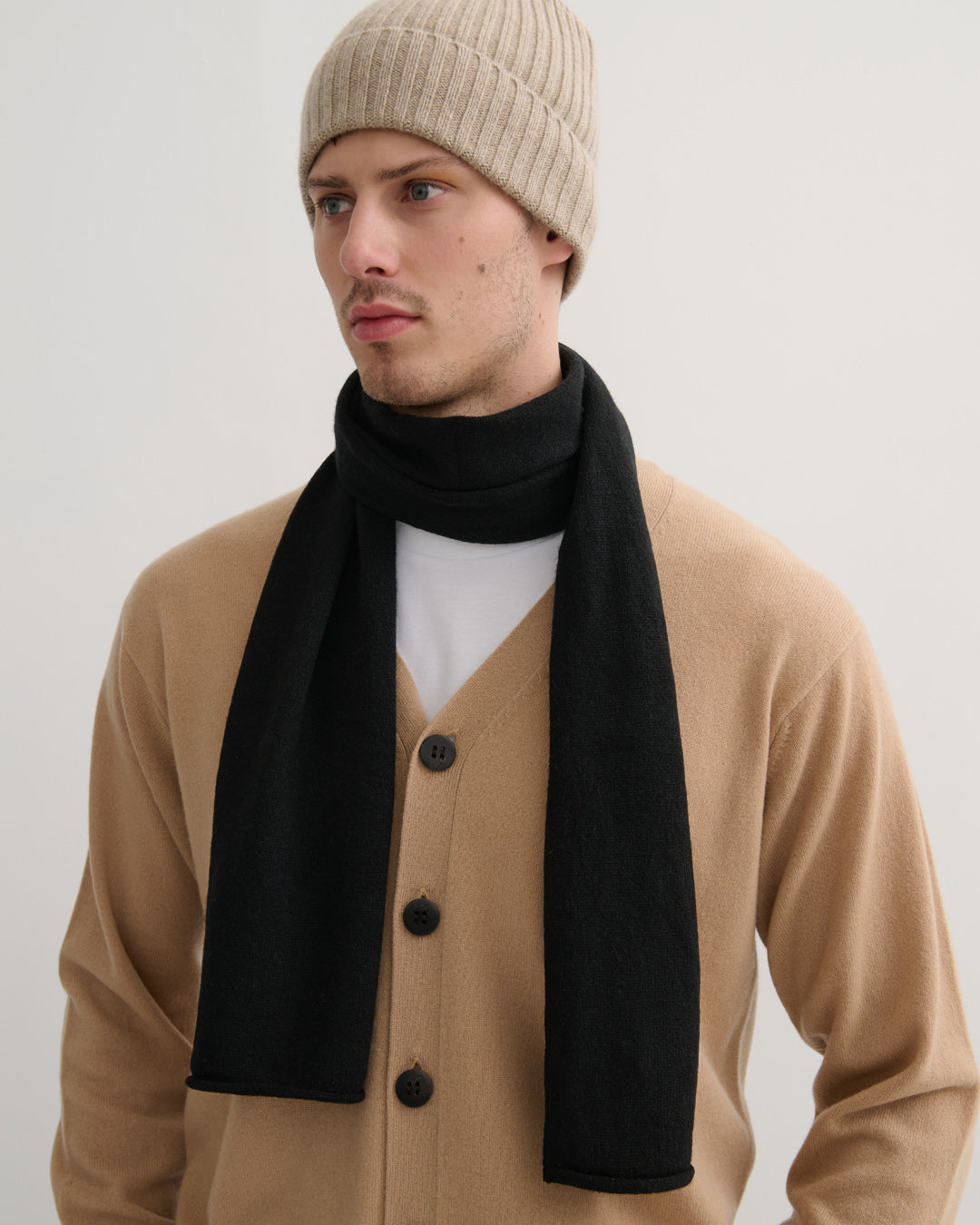 EVERYDAY CASHMERE SCARF - UNISEX - BLACK