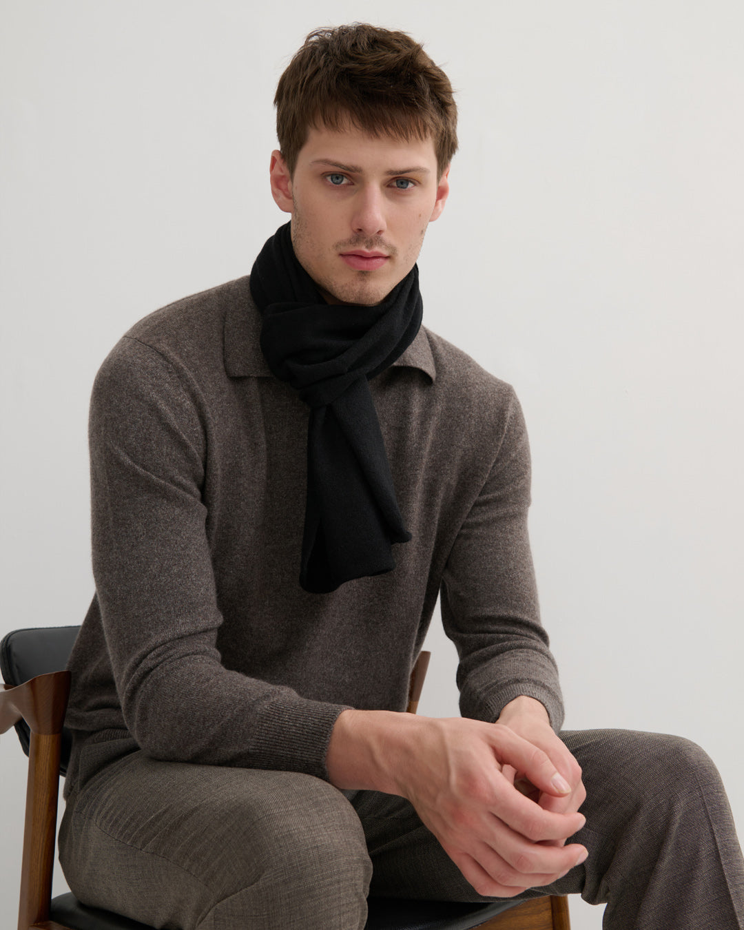 EVERYDAY CASHMERE SCARF - UNISEX - BLACK