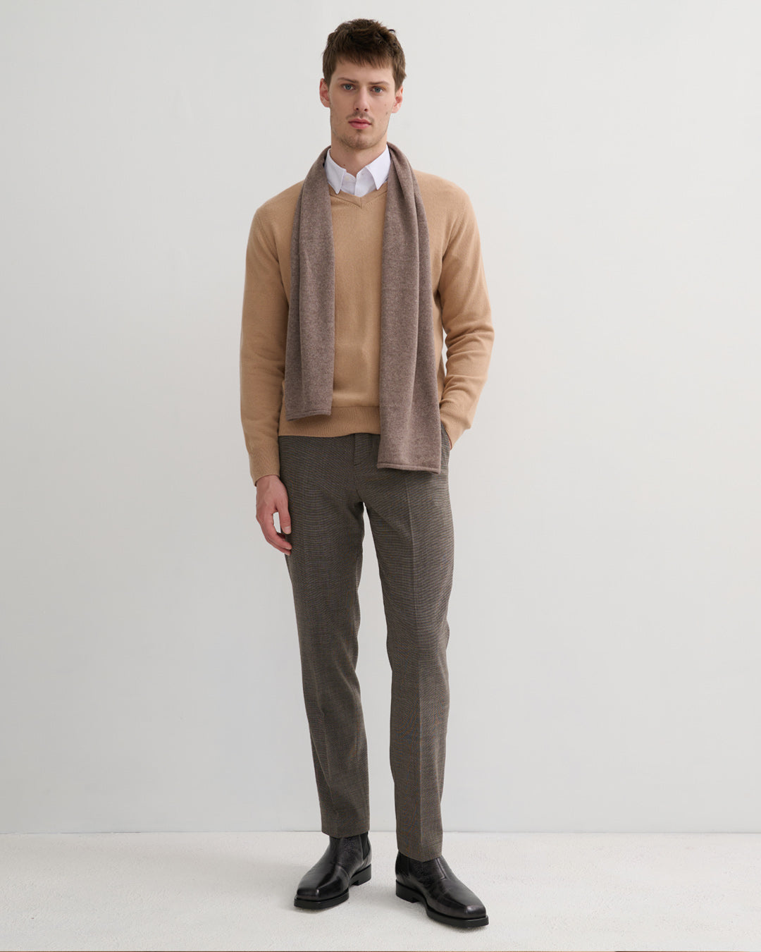 EVERYDAY CASHMERE SCARF - UNISEX - ASHEN MOCHA