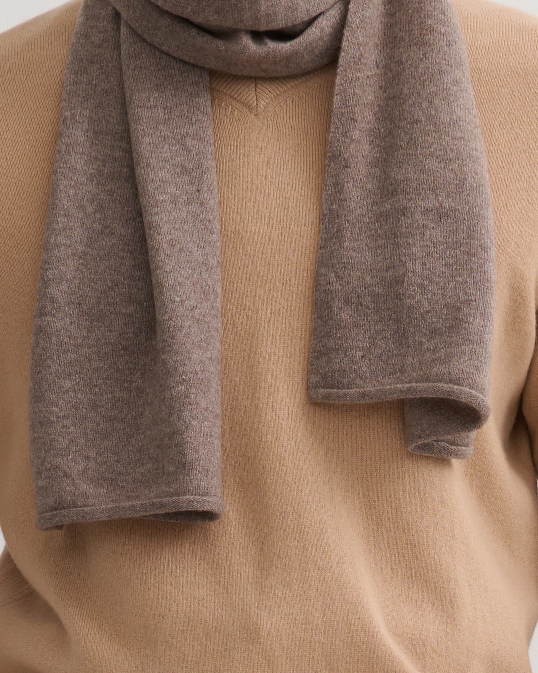 EVERYDAY CASHMERE SCARF - UNISEX - ASHEN MOCHA