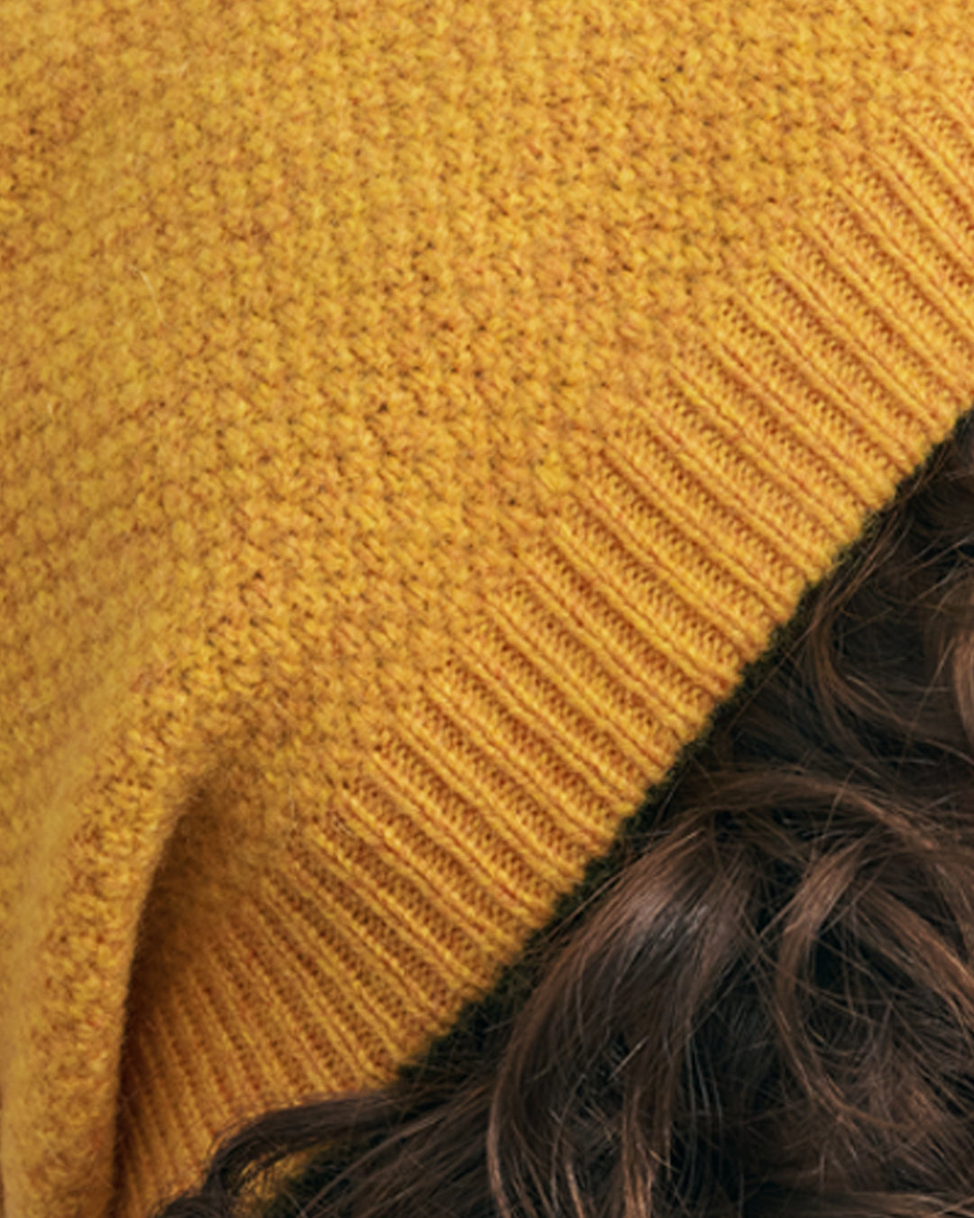 PINAPPLE KNIT CASHMERE BEANIE - MANGO