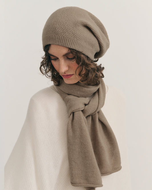 EVERYDAY CASHMERE SCARF - SHIITAKE