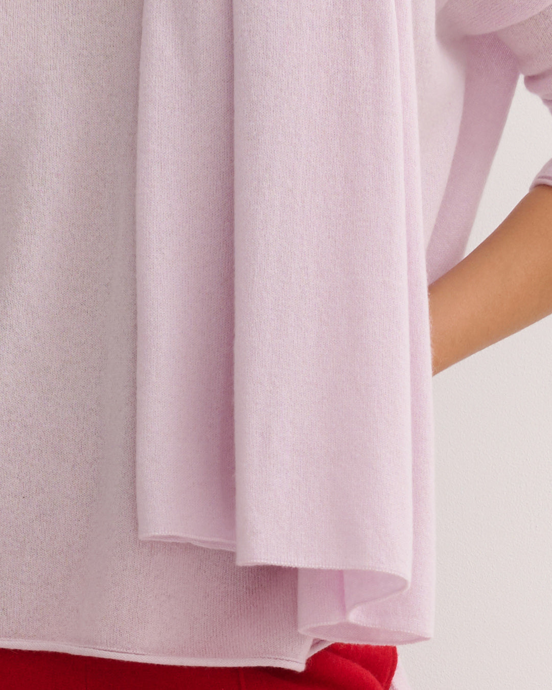 OVERSIZED CASHMERE TRAVEL WRAP - LILAC MIST