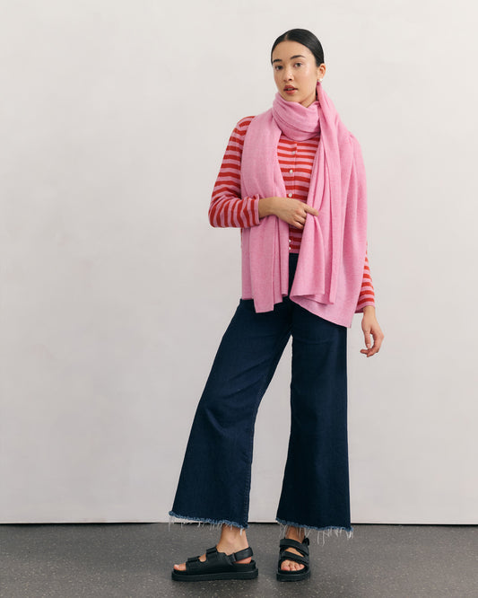 OVERSIZED CASHMERE TRAVEL WRAP - FAIRY FLOSS