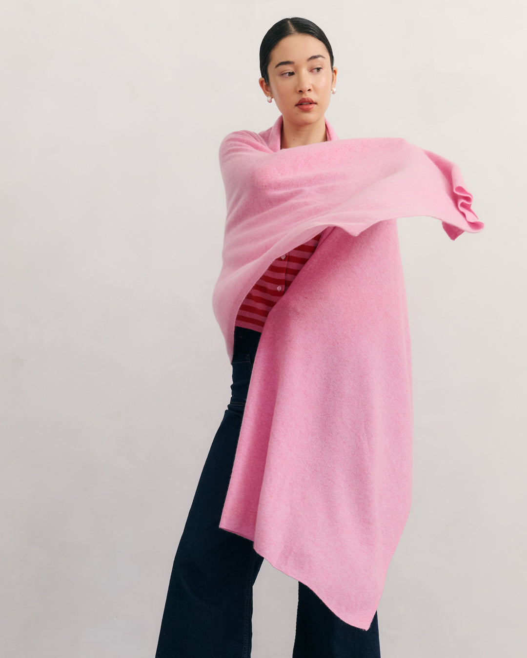 OVERSIZED CASHMERE TRAVEL WRAP - FAIRY FLOSS