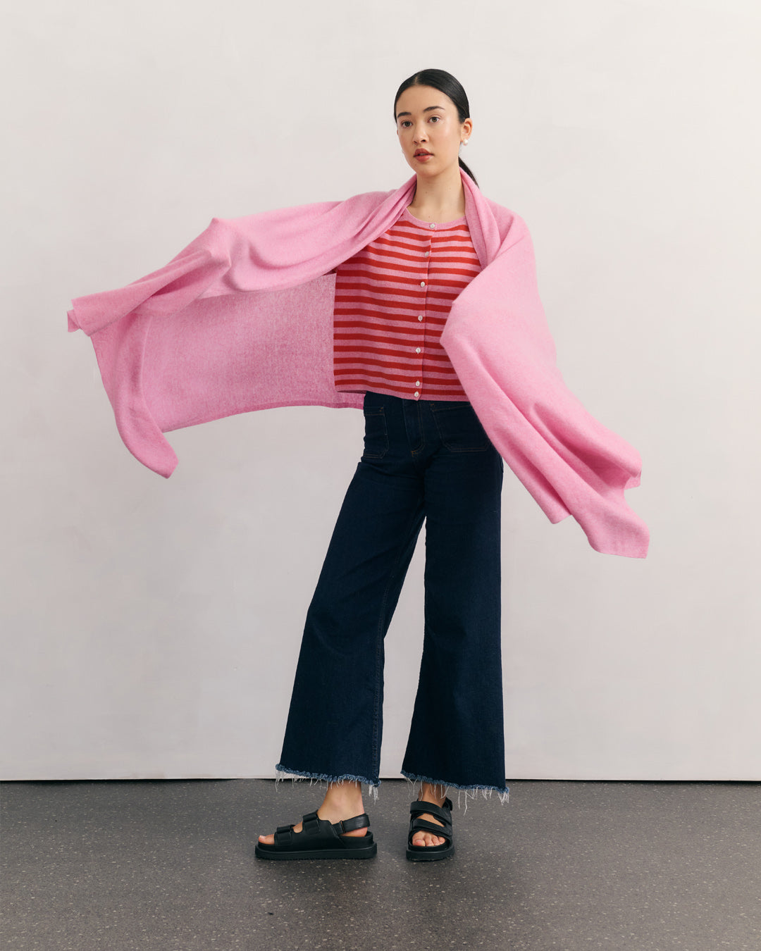 OVERSIZED CASHMERE TRAVEL WRAP - FAIRY FLOSS