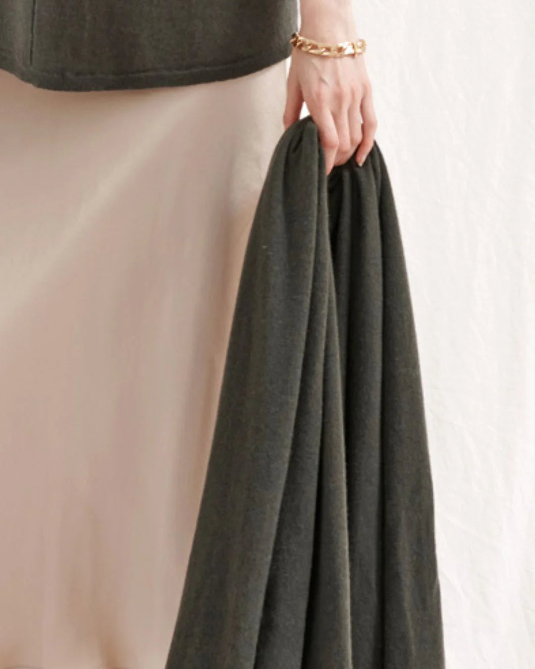 OVERSIZED CASHMERE TRAVEL WRAP - TEAF LEAF