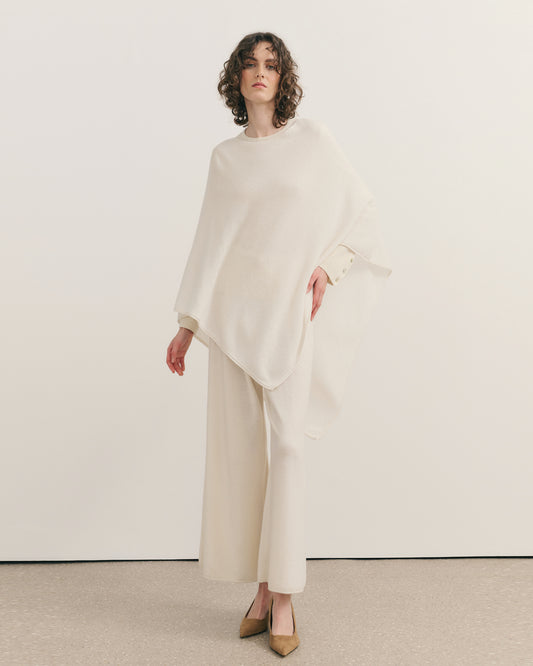 UTOPIA UTILITY PONCHO - CREAM