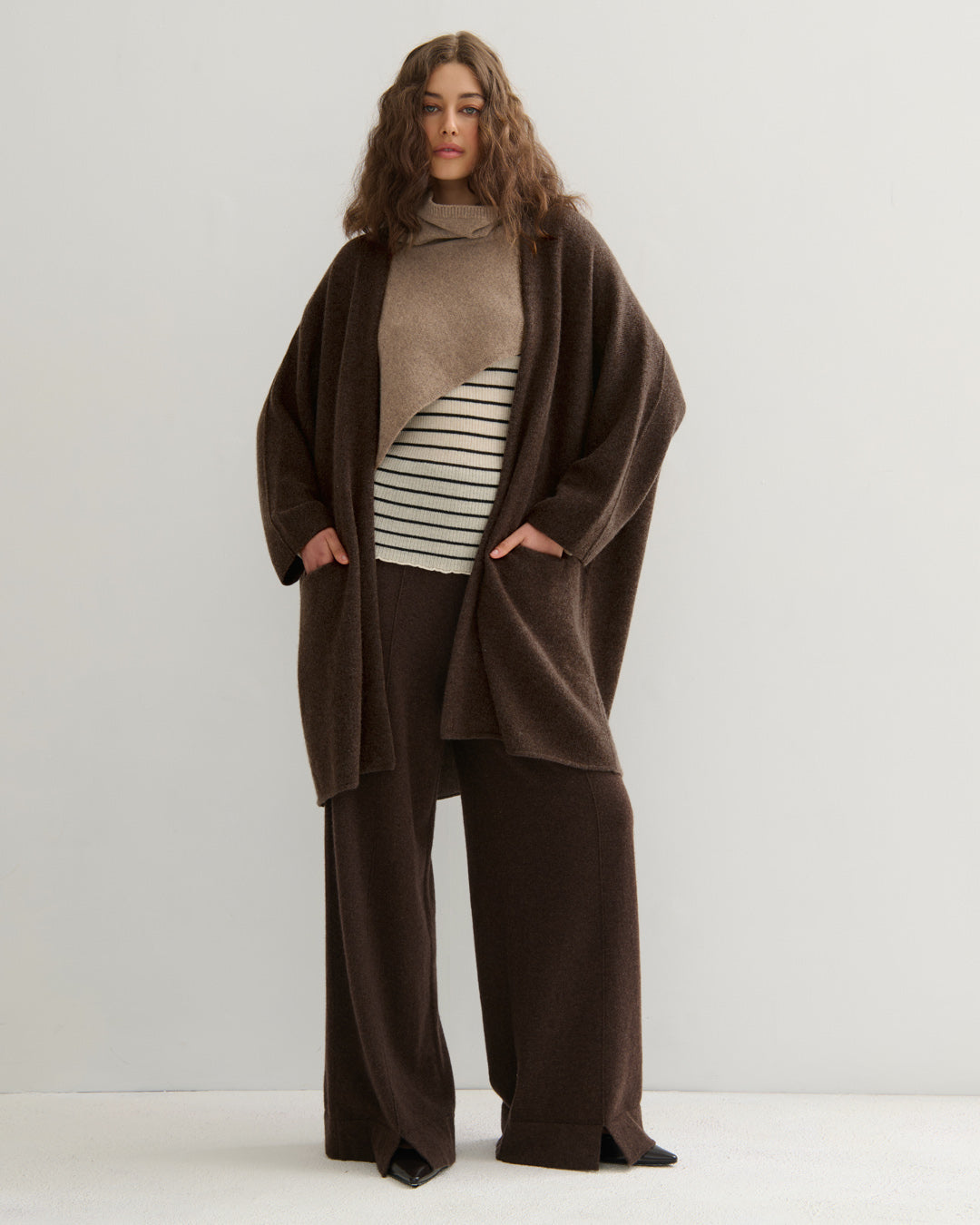 CASHMERISM ICON COAT - CHOCOLATE