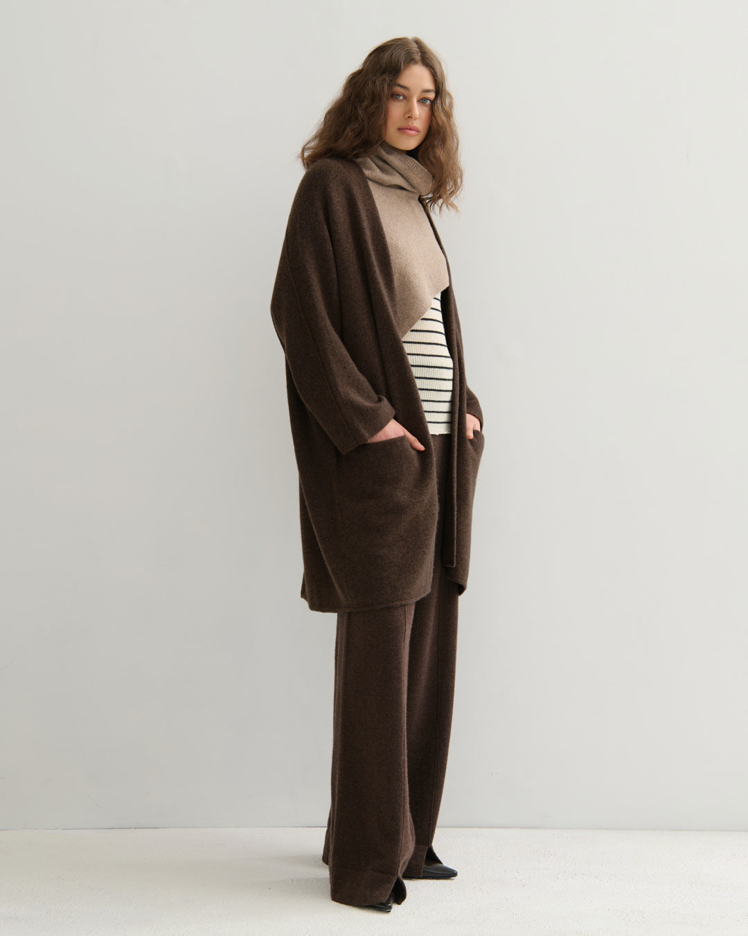 CASHMERISM ICON COAT - CHOCOLATE