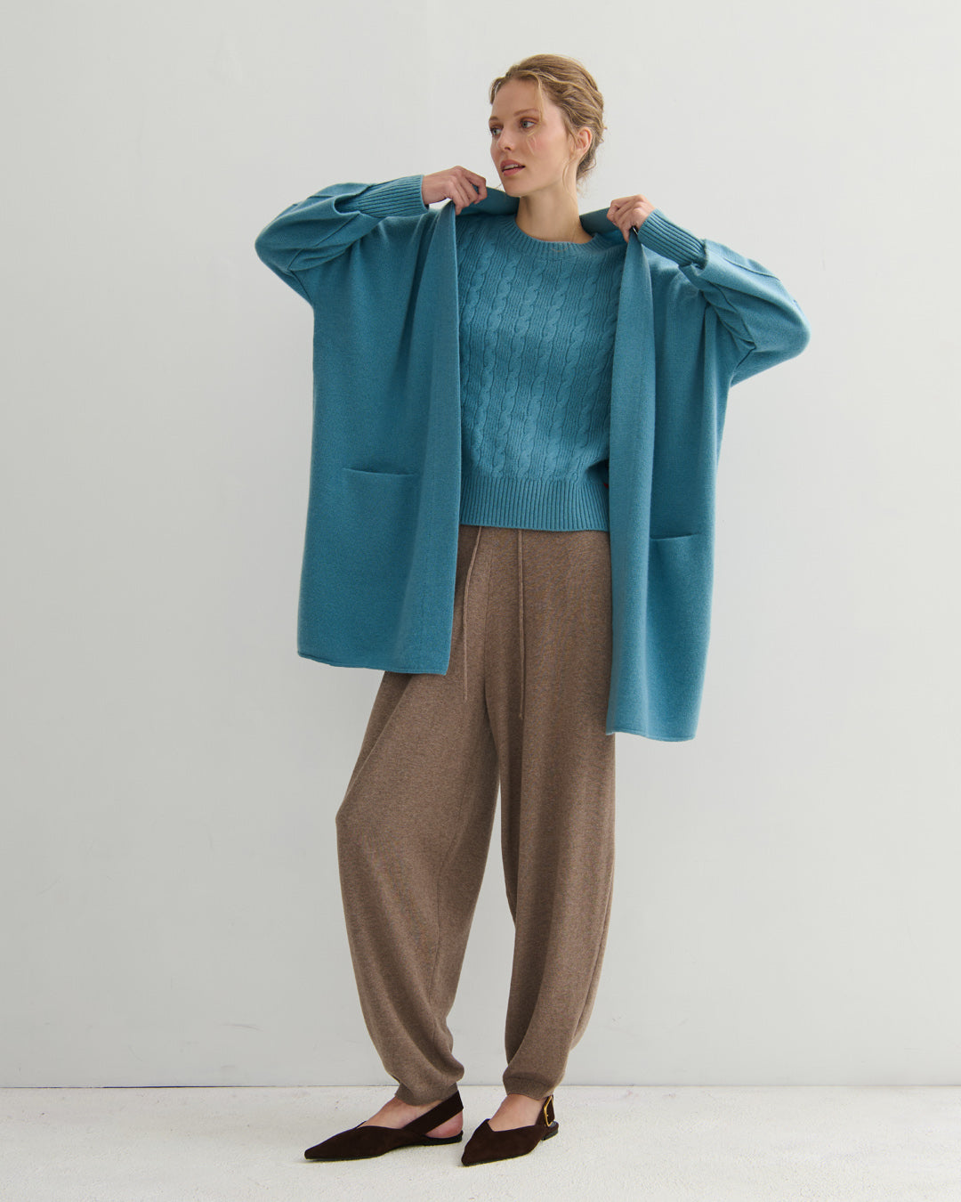 CASHMERISM ICON COAT - LAKE BLUE