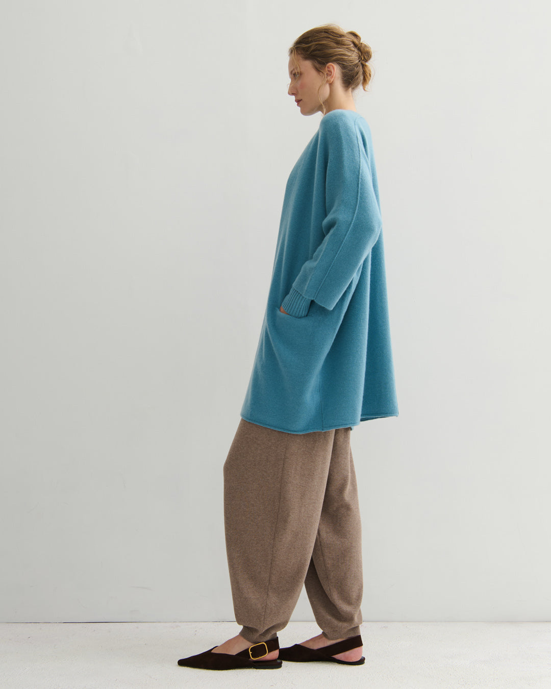 CASHMERISM ICON COAT - LAKE BLUE