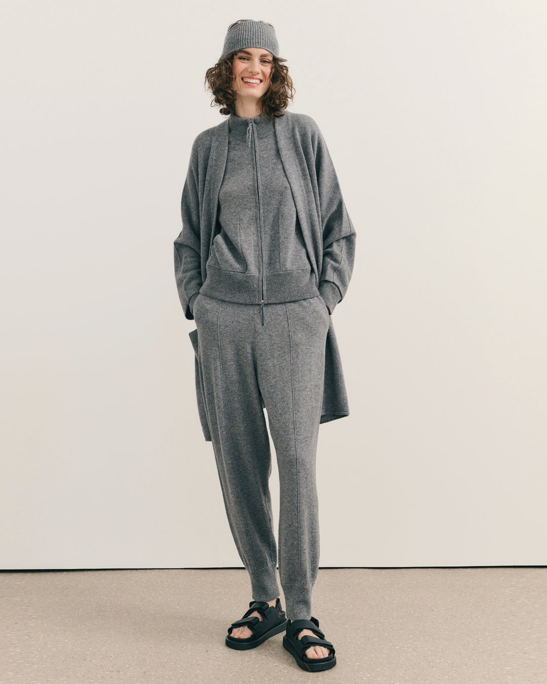 CASHMERISM ICON COAT - MID GREY