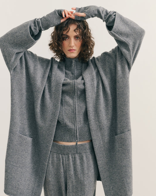 CASHMERISM ICON COAT - MID GREY