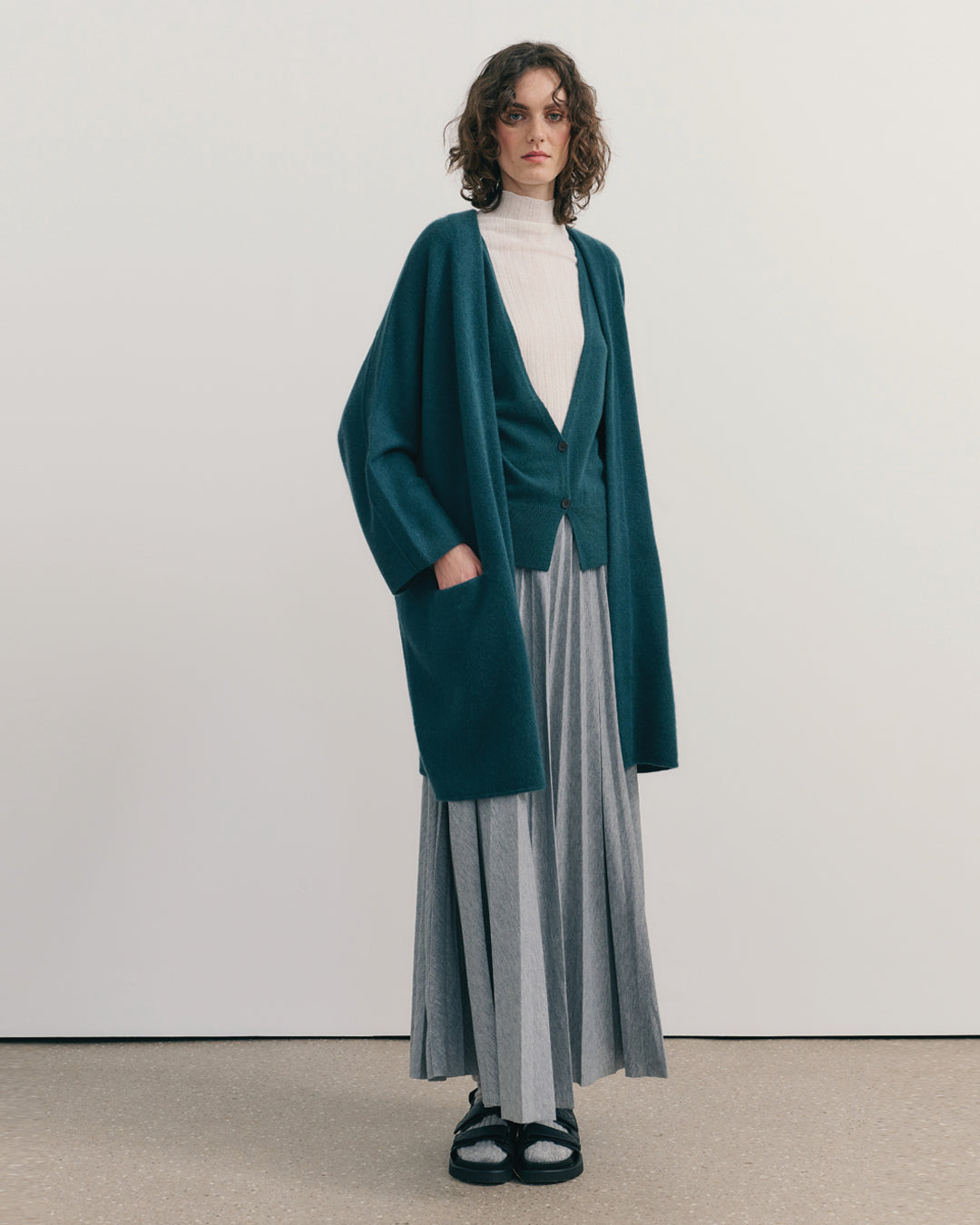 CASHMERISM ICON COAT - OPAL BLUE