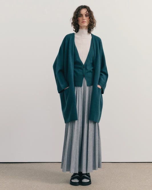 CASHMERISM ICON COAT - OPAL BLUE