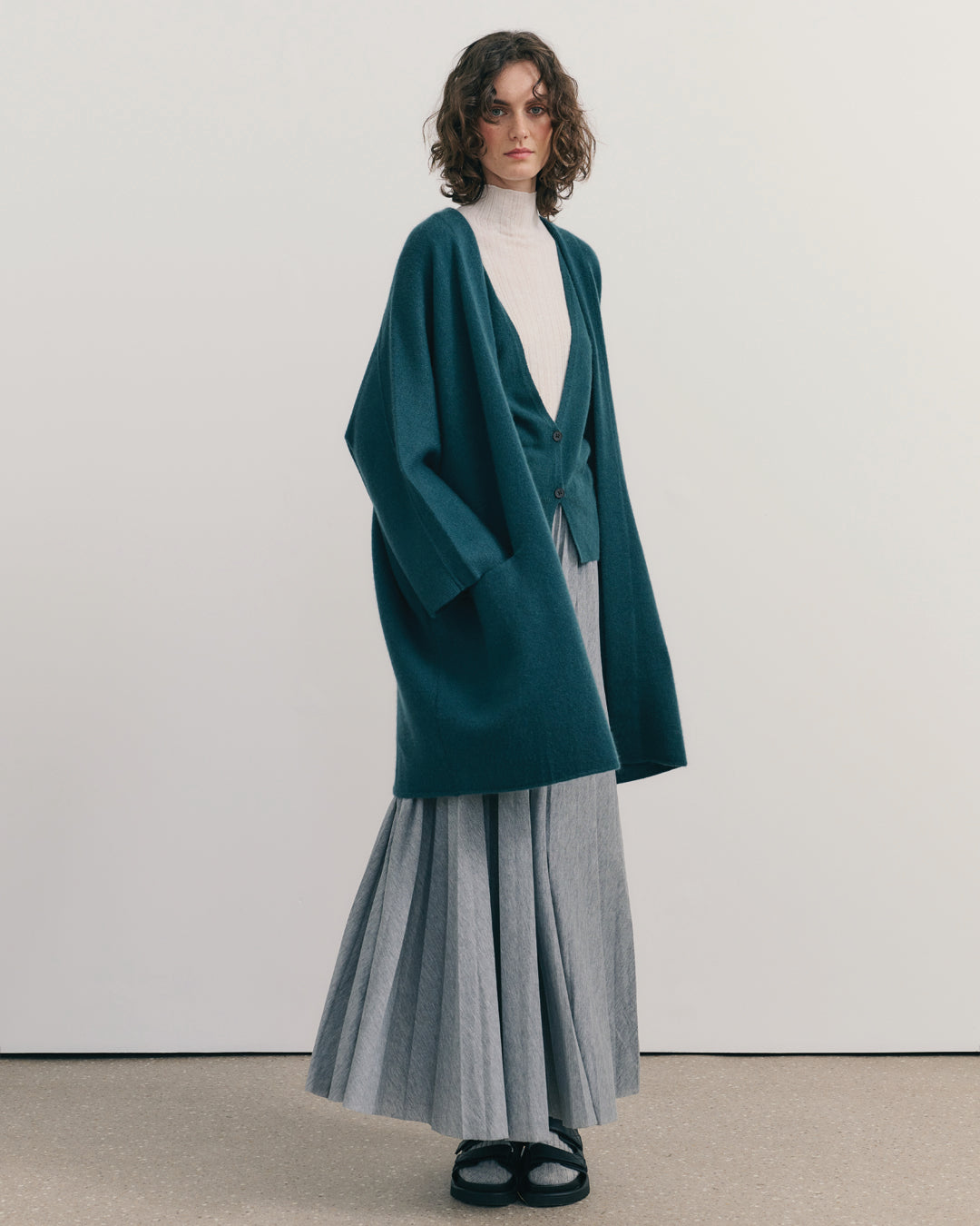 CASHMERISM ICON COAT - OPAL BLUE