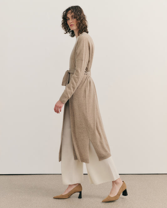 LIKE A BREEZE MAXI ROBE - BISQUE