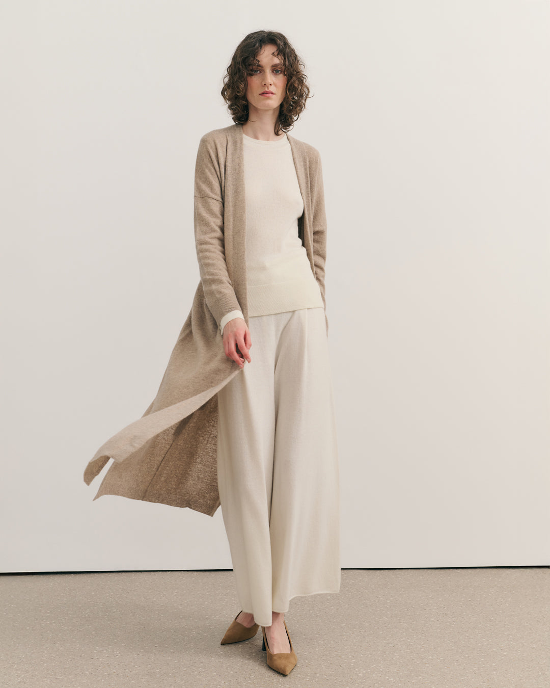 LIKE A BREEZE MAXI ROBE - BISQUE