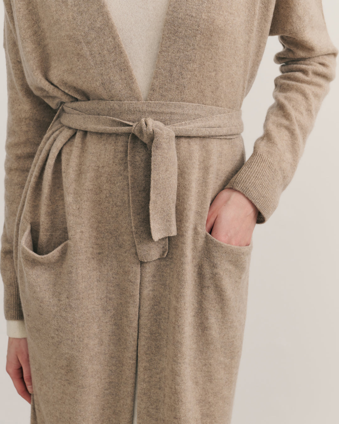 LIKE A BREEZE MAXI ROBE - BISQUE