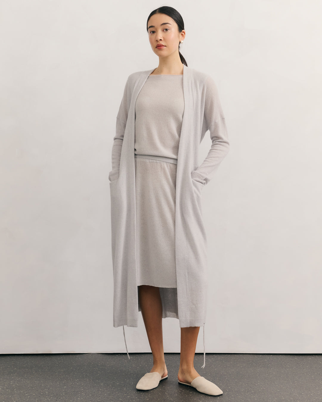 LIKE A BREEZE MAXI ROBE - FOG