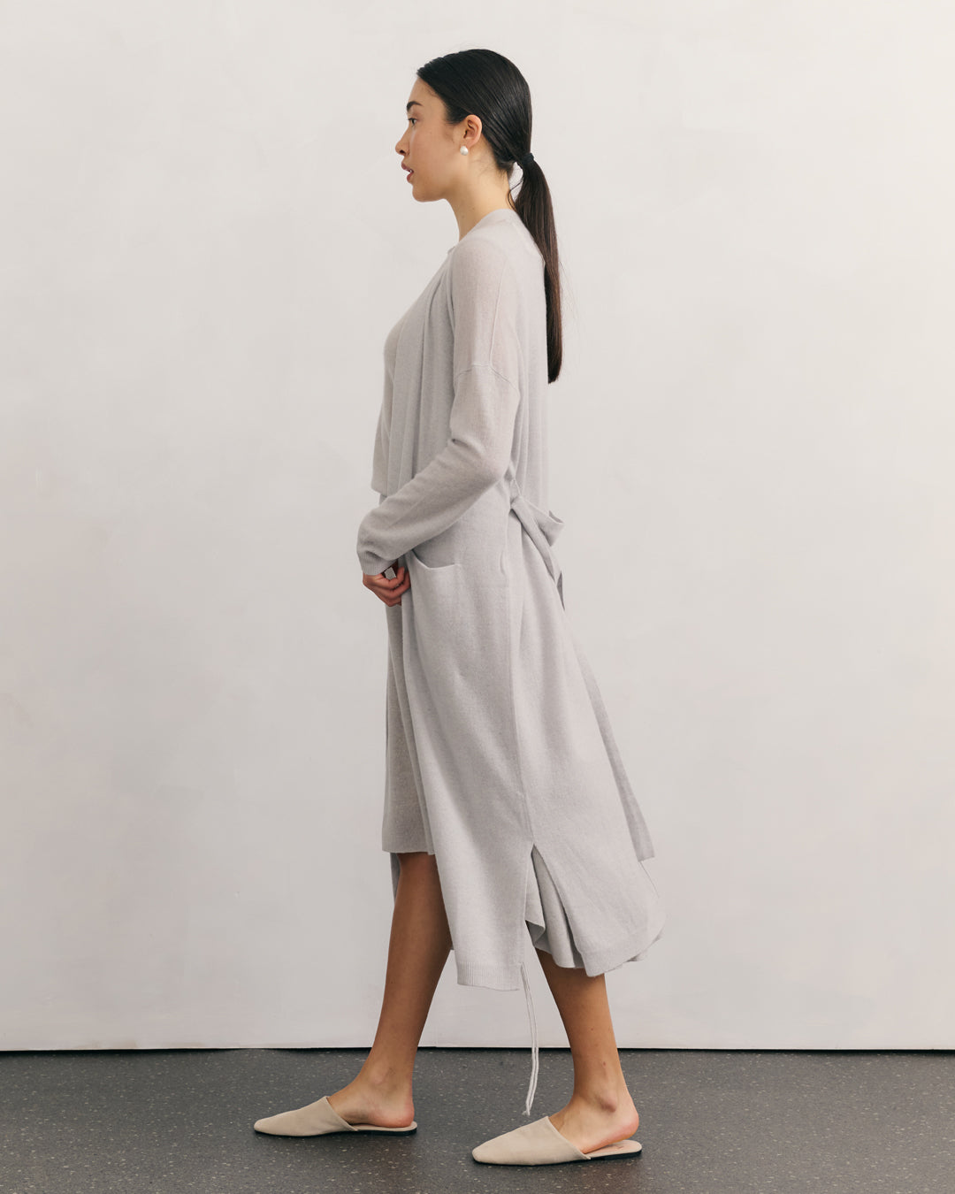 LIKE A BREEZE MAXI ROBE - FOG