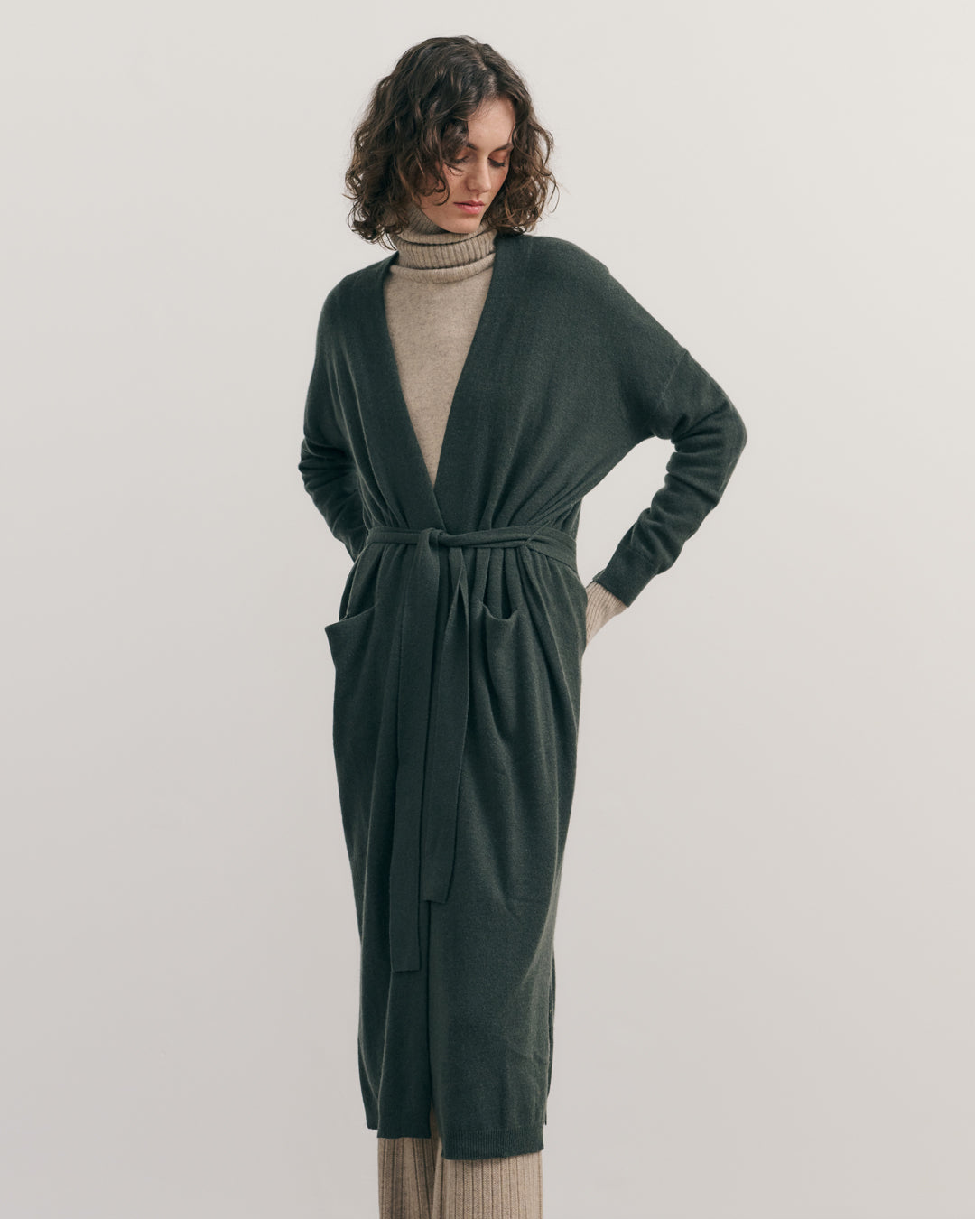 LIKE A BREEZE MAXI ROBE - TEA LEAF