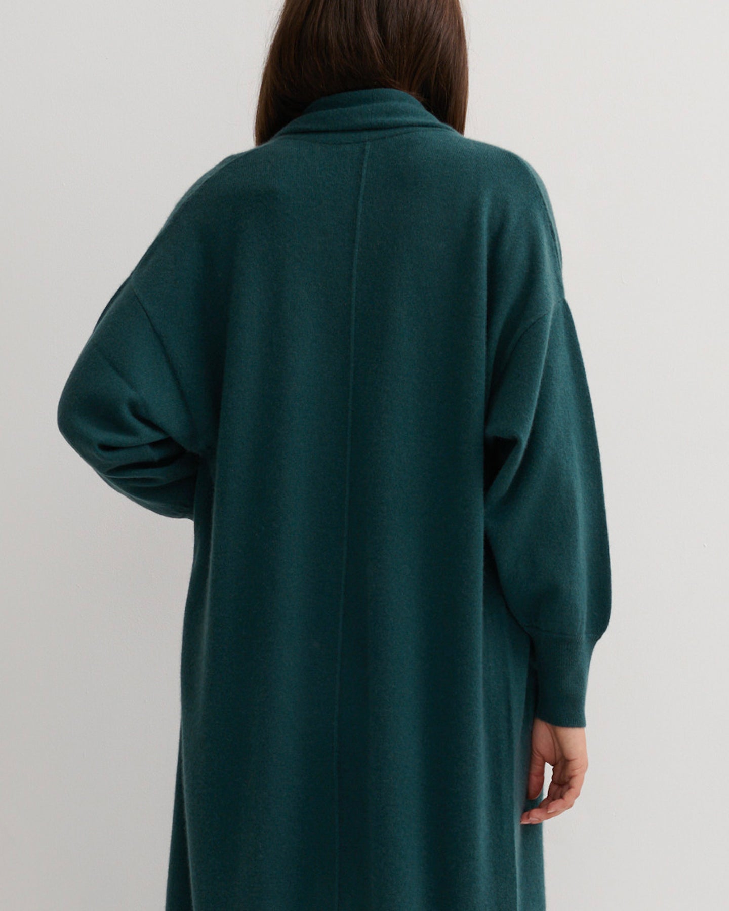 CASHMERE NOMADIC MAXI COAT - OPAL BLUE