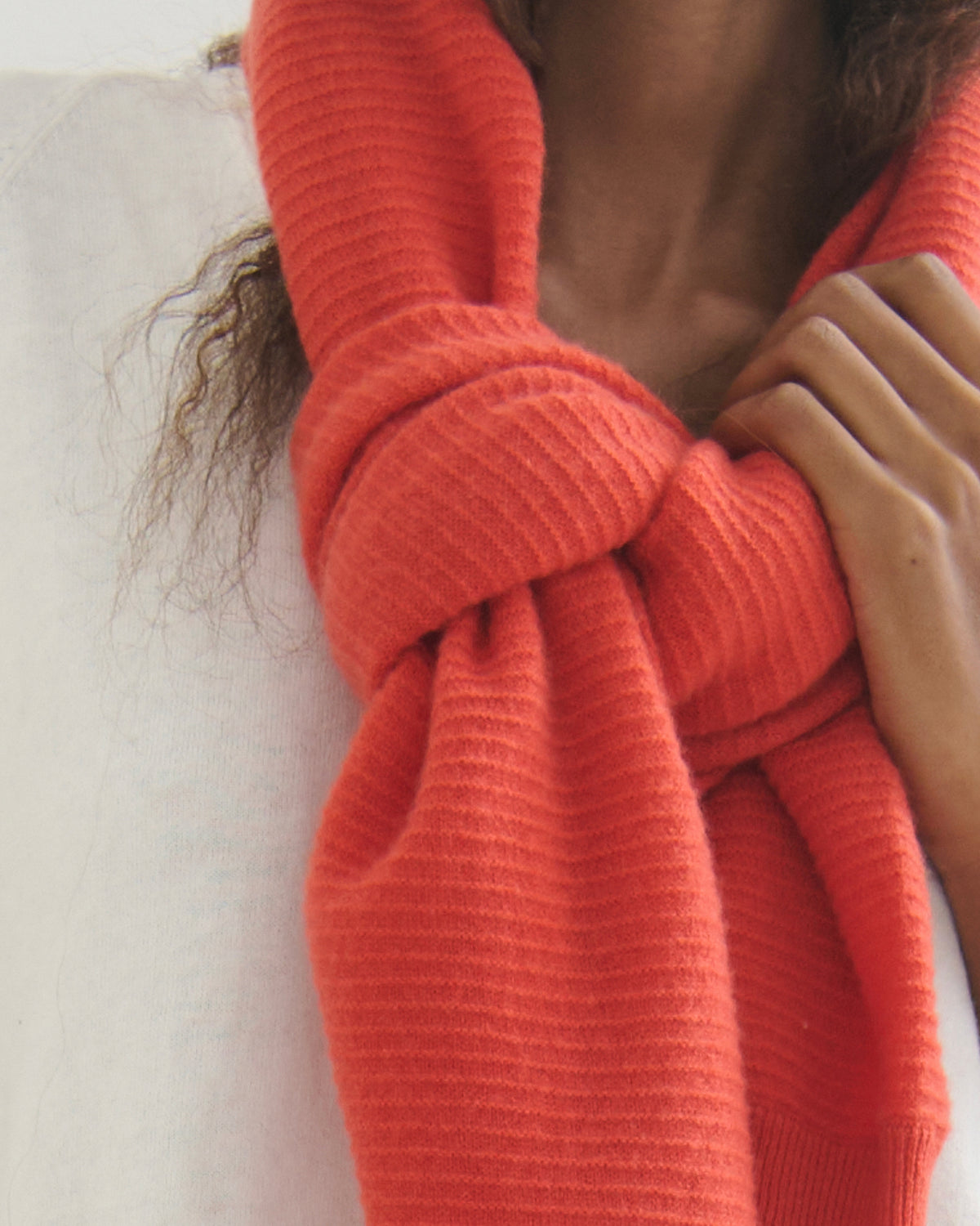 LIKE A BREEZE CASHMERE SHRUG CARDIGAN - GERANIUM